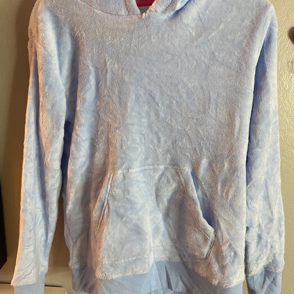 hooded fuzzy jacket